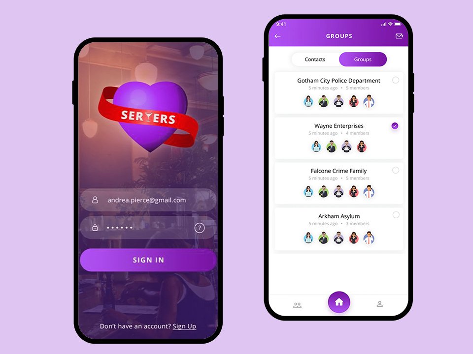 Groups & Contacts Messaging App
